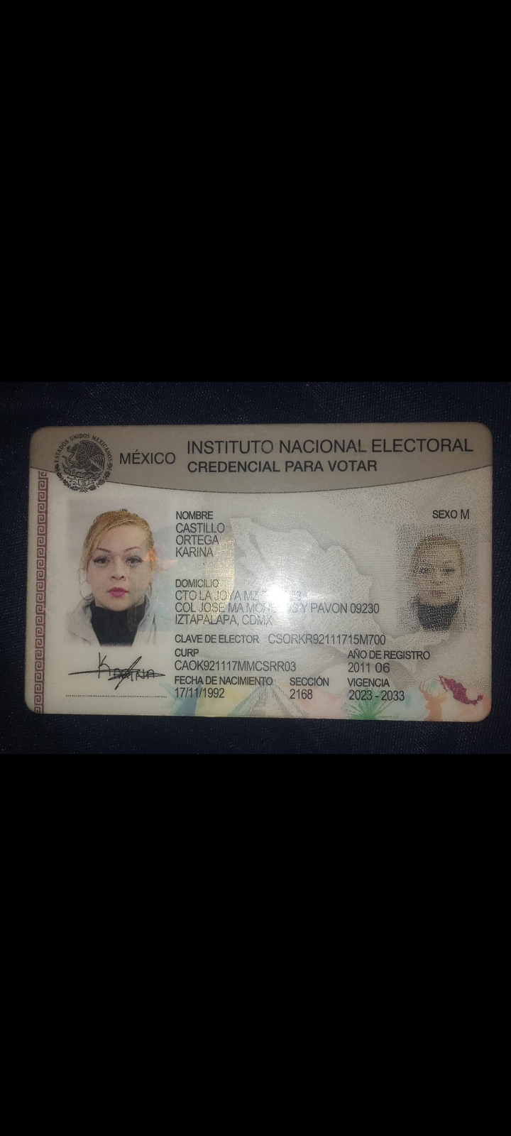 Atend prestador Karina Castillo Ortega